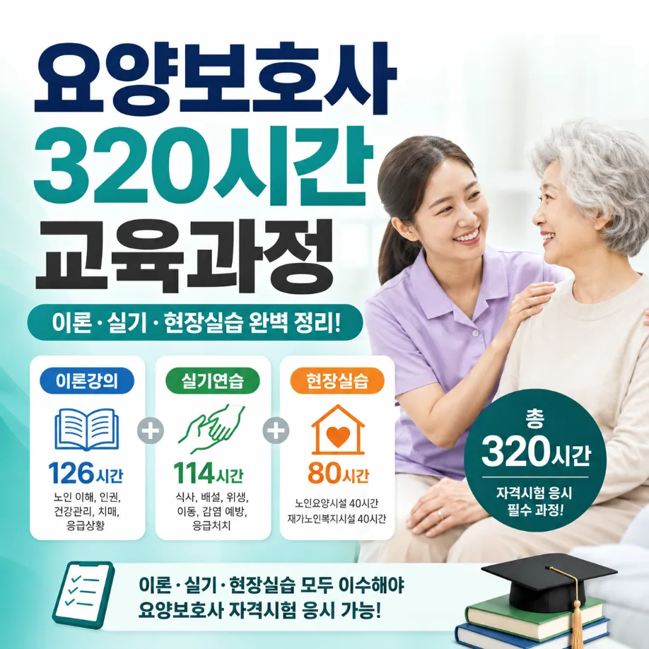 요양보호사 교육시간 320시간