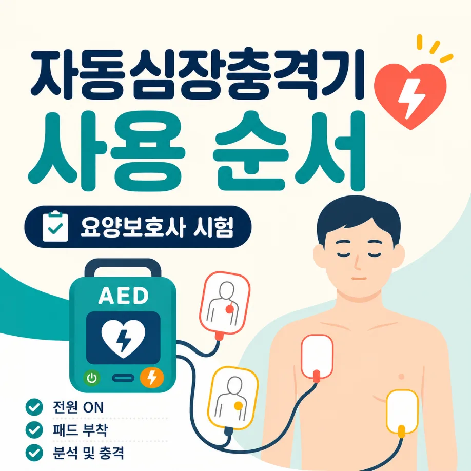 요양보호사 이론 177회 자동심장충격기