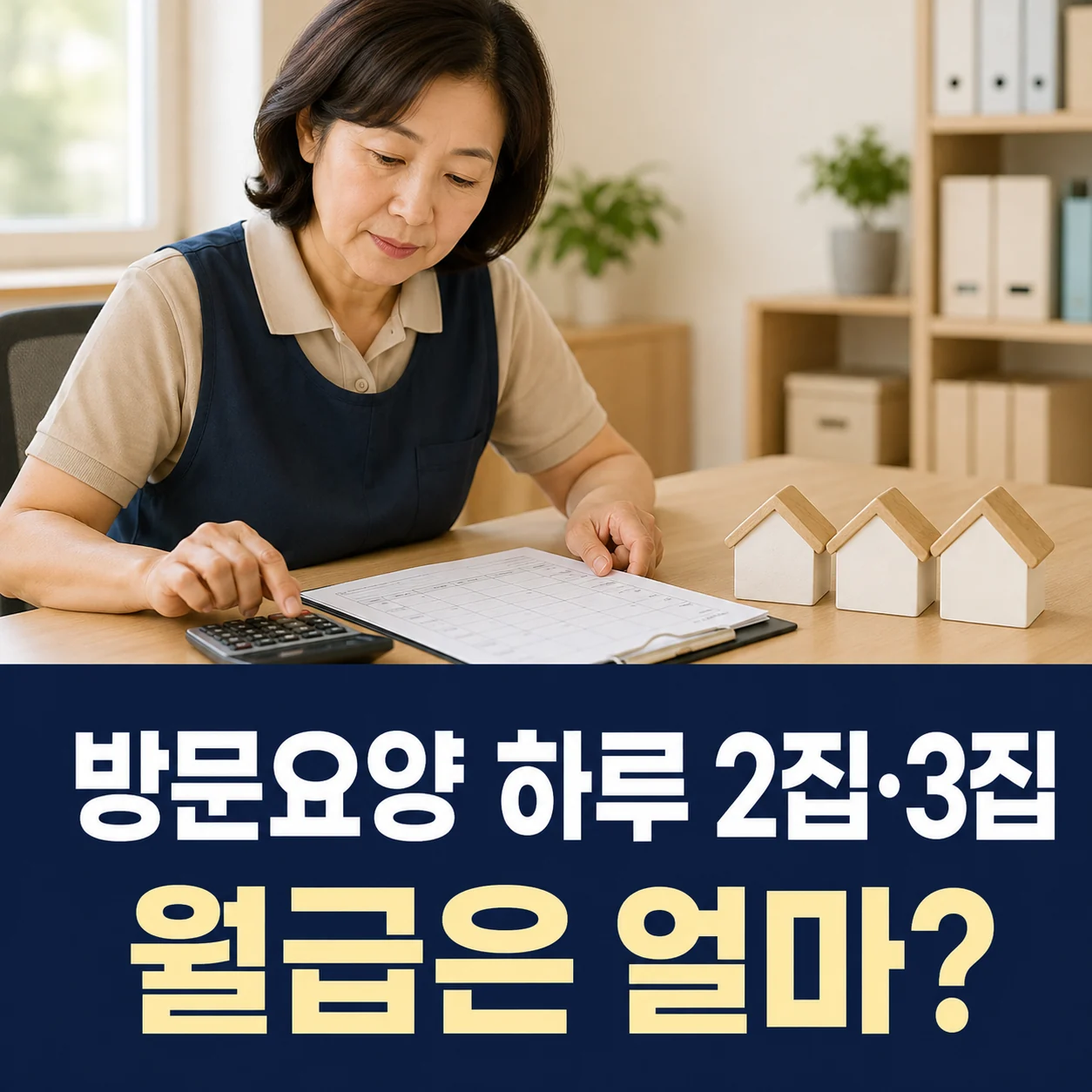 방문요양보호사 월급 | 하루 2집·3집 급여 계산