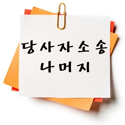 당사자소송 나머지