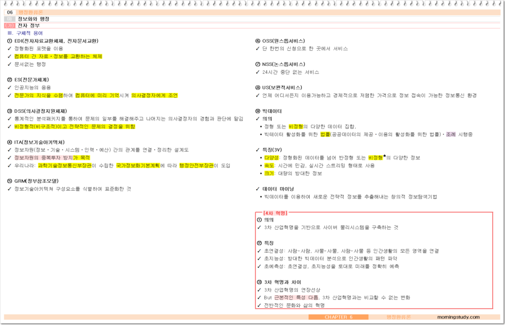 공무원 행정학 전자정부 2