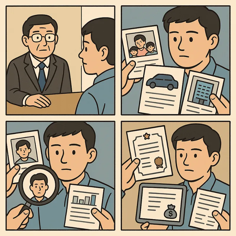 개인파산 신청 제출해야 하는 보조 서류