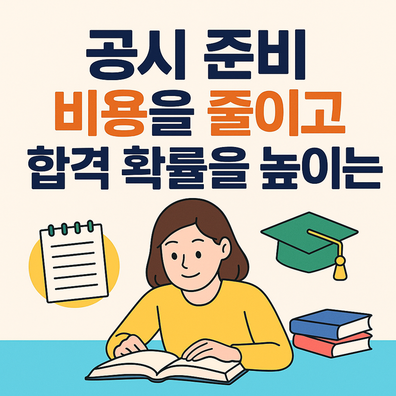 공시 준비 비용 줄이고 합격 확률 높이는 전략