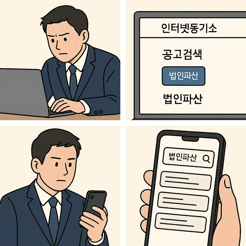 인터넷 법인 파산