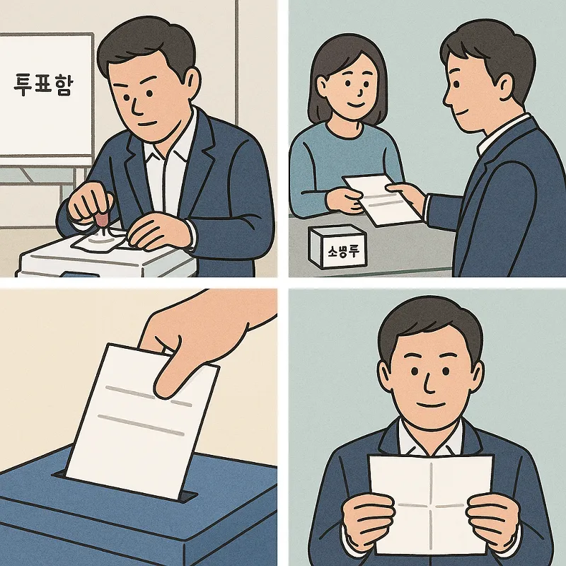 관외 사전투표 빳빳한 투표지인 이유