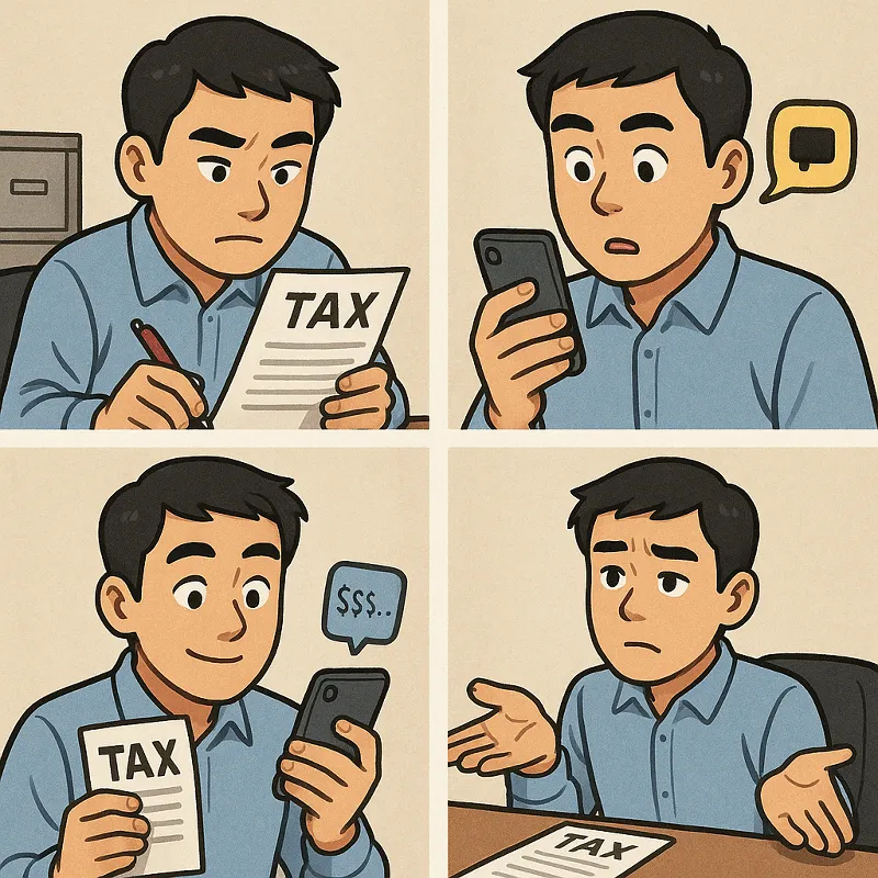종합소득세 신고 후 헷갈리는 문자