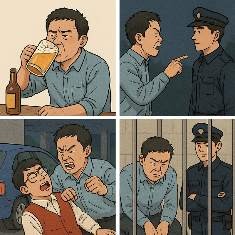 주취폭력 전과