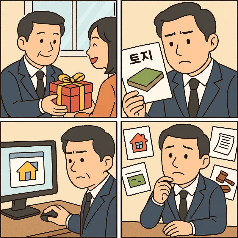 토지 증여 현금 신고하면 안되는 이유