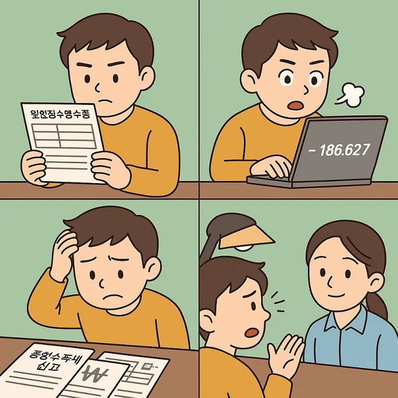 종합소득세 신고 손택스 환급액 차이