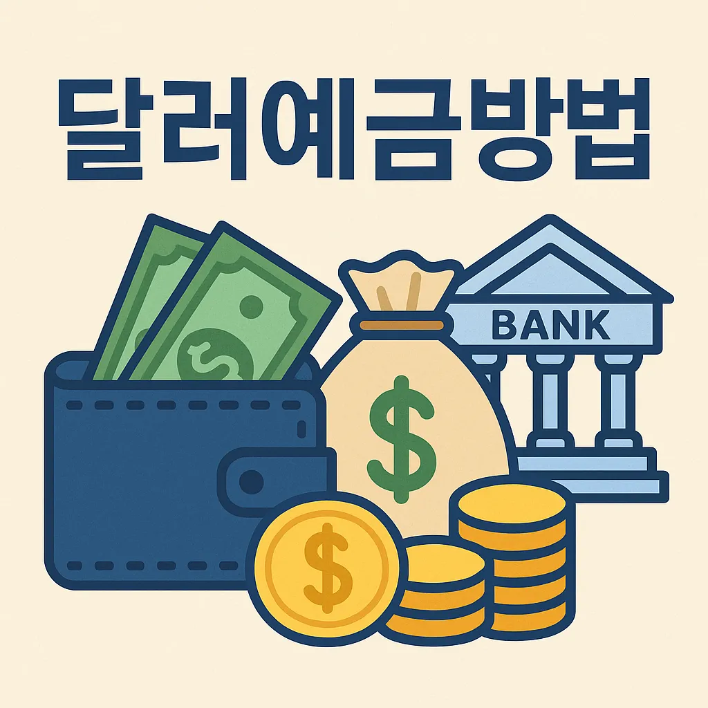 달러예금방법