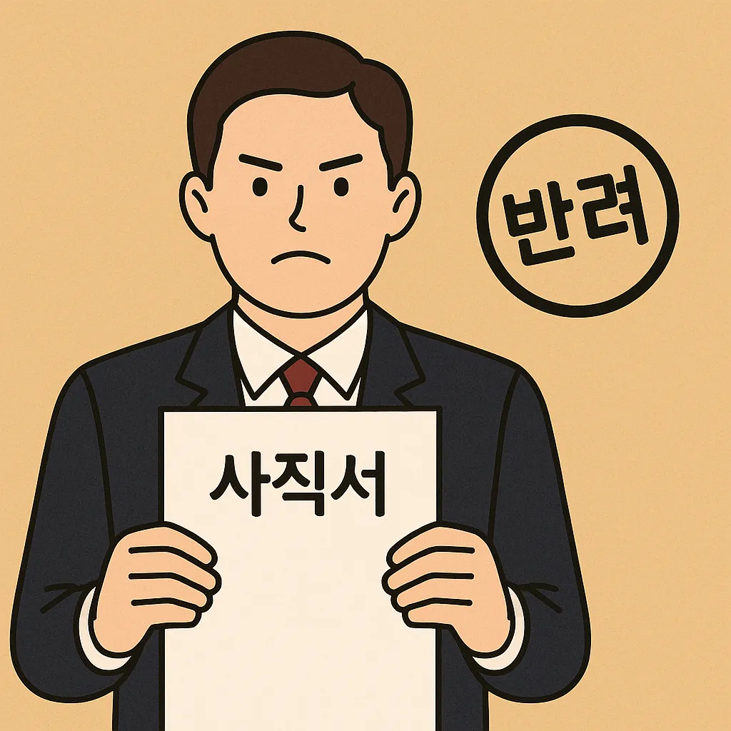 사직서 반려 후 퇴사
