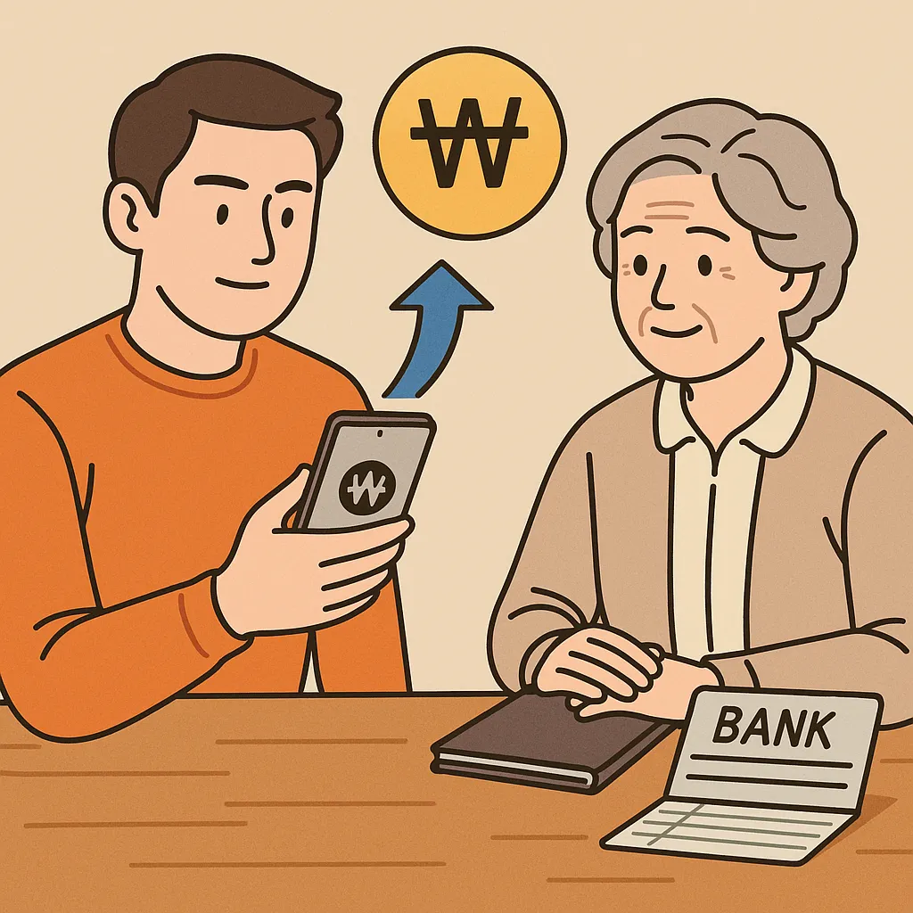 자녀가 부모에게 계좌이체